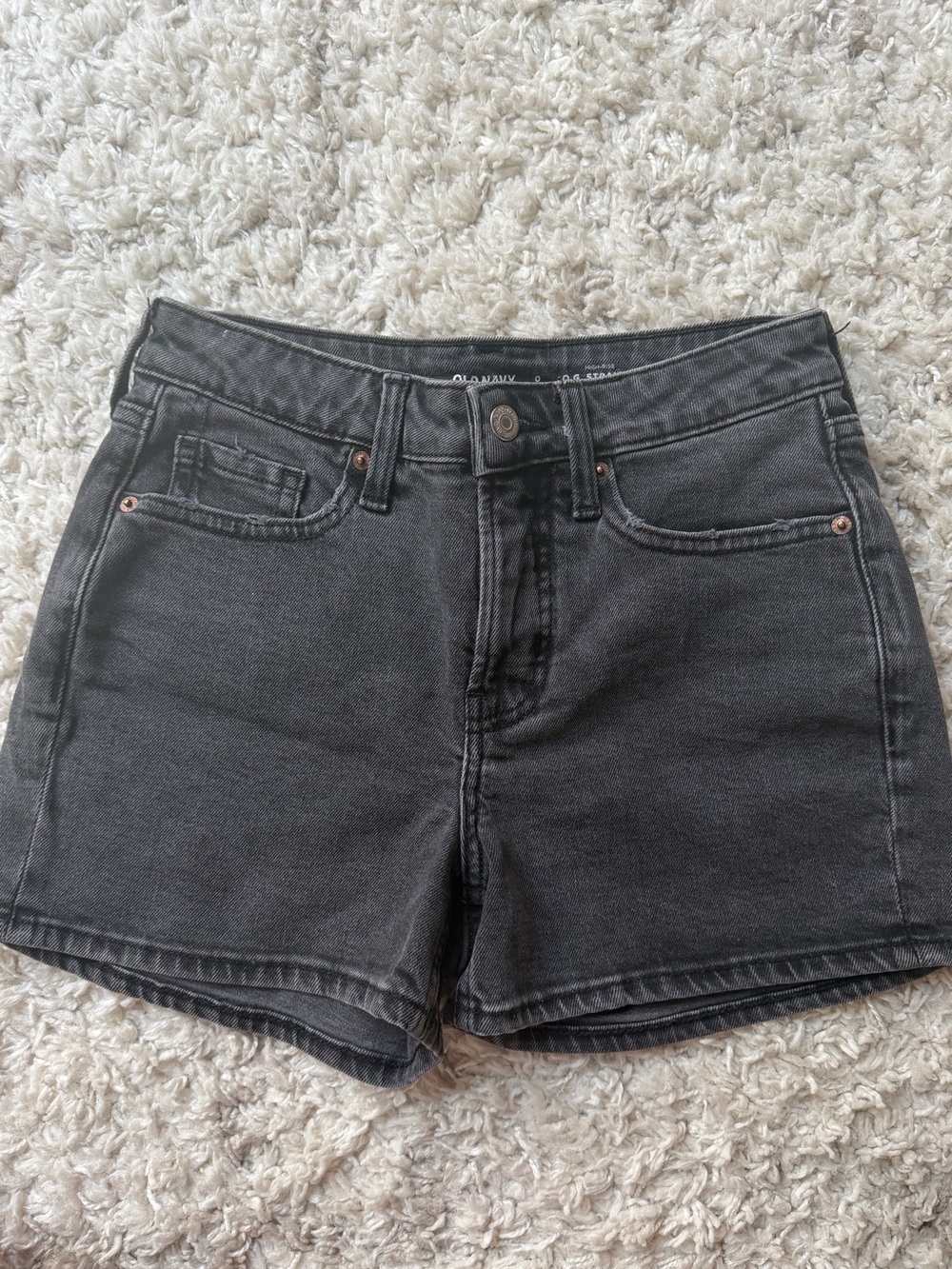 Old Navy High-Rise Black Denim Women's Shorts